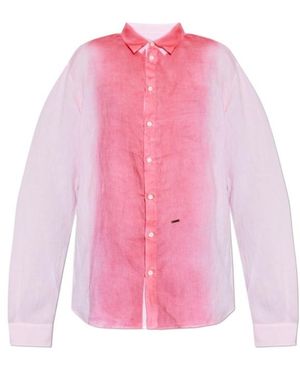 DSquared² Long-Sleeved Buttoned Shirt - Pink