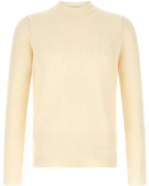 Zanone Ribbed Jumper - White