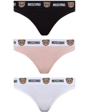 Moschino Logo Waist Thong Set - Multicolour