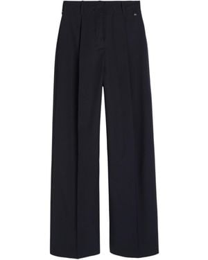 Herno Straight-Leg Stretch-Woven Pants - Blue