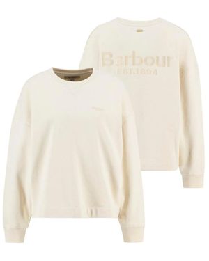 Barbour Long-Sleeved Crew Neck Sweatshirt - Natural