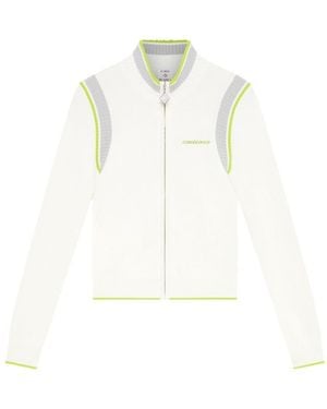 CASABLANCA Zip Up Tennis Jacket - White