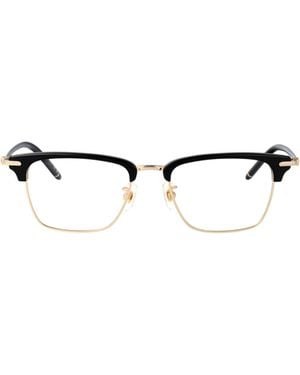 Montblanc Eyewear Square Frame Glasses - Metallic