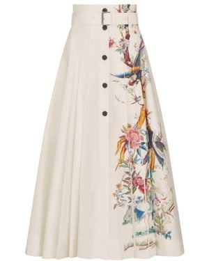 Dior Buttoned Mid-Length Skirt - White