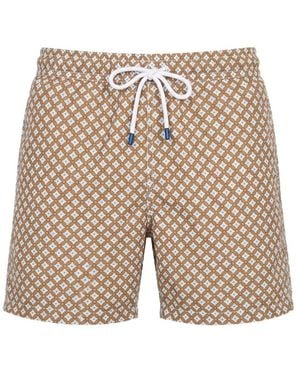 Fedeli Drawstring Elastic-Waist Shorts - Natural