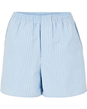 Ami Paris Striped Short Style - Blue