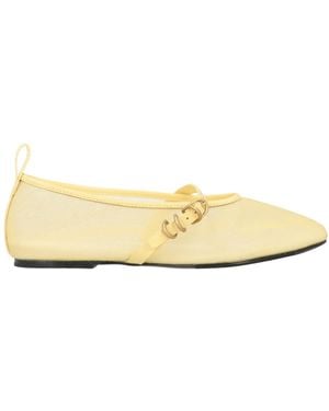Rag & Bone Plain Color Ballet Flats - Natural