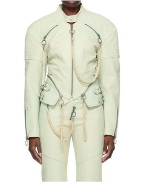KNWLS Nihil Leather Jacket - White