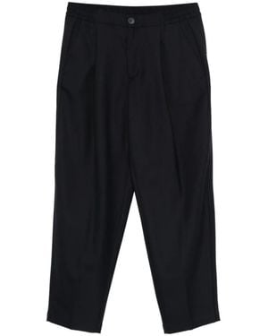 Herno Elasticated-Waist Trousers - Black