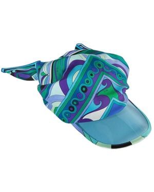 PUCCI Silk-Twill Cap - Blue