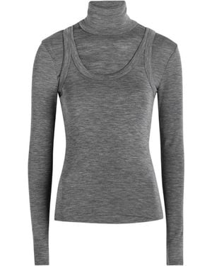 Rohe Layered Wool Top - Gray