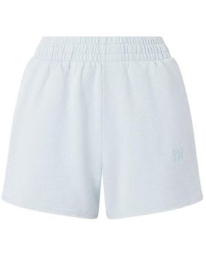 Anine Bing Elastic Waist Shorts - White