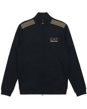 EA7 Right-Collar Casual Jacket - Blue