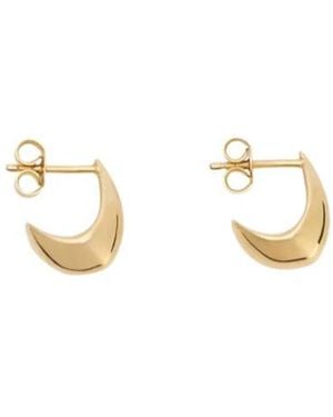 Lemaire Cuvered-Edge Drop Earrings - Metallic
