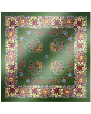 Weekend by Maxmara Square Silk Scarf - Green