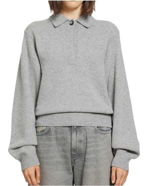 Haikure Collared Sweater - Gray