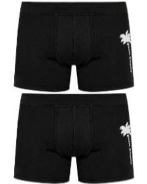 Palm Angels Boxer Brief Set - Black