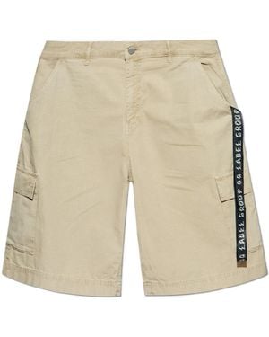 44 Label Group Cotton Bermuda Shorts - Natural