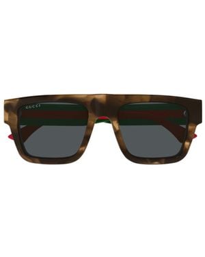 Gucci Eyewear Square Frame Sunglasses - Black