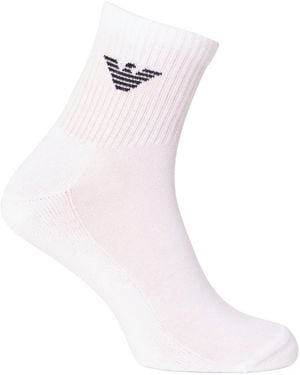 Emporio Armani Solid Colour Sweat-Absorbent Breathable Pure Cotton Socks - Pink