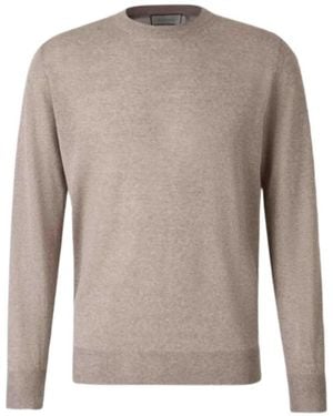 Canali Round-Neck Jumper - Brown