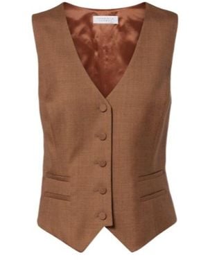 Gabriela Hearst Coleridge Wool And Silk Vest - Brown