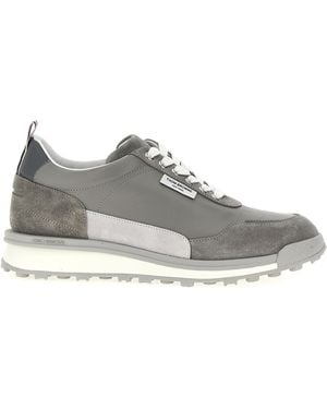 Thom Browne Alumni Lace-Up Sneakers - Gray