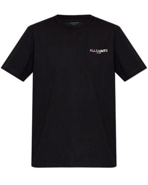 AllSaints Blaze Logo T-Shirts - Black