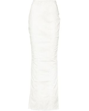 Entire studios Channel Denim Skirt - White