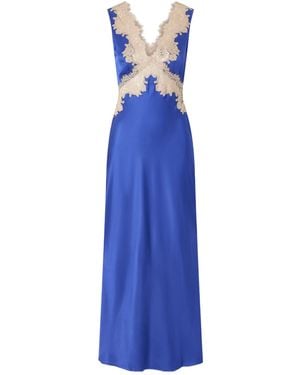 RIXO London Sleeveless Dress - Blue