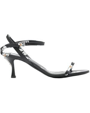 Moschino Open-Toed High-Heeled Sandals - White