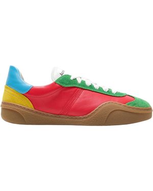 Acne Studios Round Toe Lace-Up Trainers - Green