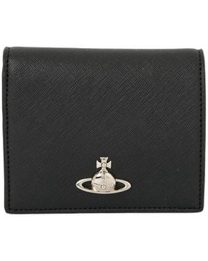 Vivienne Westwood Orb-Plaque Wallet - Black