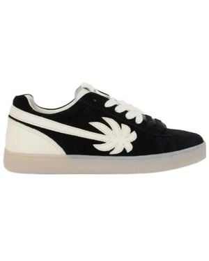 Palm Angels Palm Tennis Lace-Up Trainers - Black