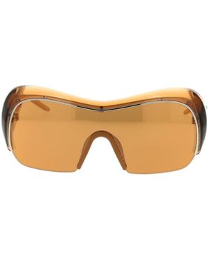 Givenchy Eyewear Shield Wraparound Sunglasses - Metallic