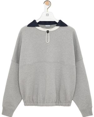Loewe Medium-Weight Fleece Sweatshirt - Grey