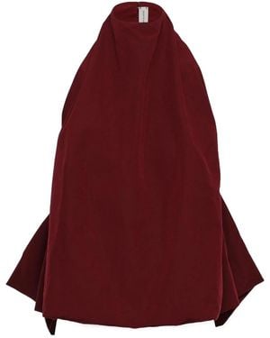 Magda Butrym Open-Back Halterneck Top - Red