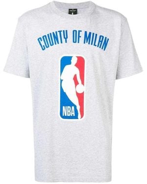 Marcelo Burlon Nba Printed T-Shirt - Blue