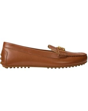 Ralph Lauren Solid Color Flat Shoes - Brown