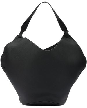 KHAITE Lotus Medium Shopping Bag - Black