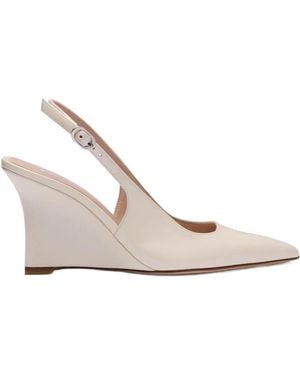 Stuart Weitzman Vinnie Sling Wedge 85 - White