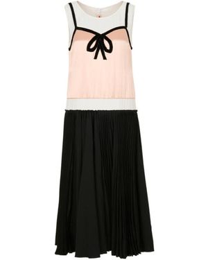 Marni Bow Satin Dress - Black
