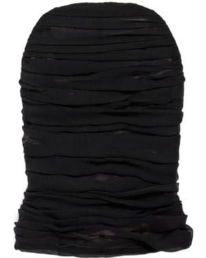 Balenciaga Fitted Bustier Top - Black