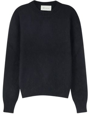Ami Paris Ami Ami De Coeur Crewneck Knitted Jumper - Blue