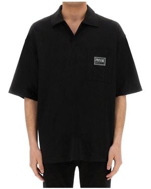 Versace Jeans Couture Couture Logo Patch Short-Sleeved Shirt - Black