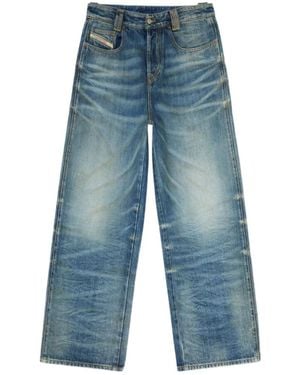 DIESEL 1982 D-Hakou-Fsj1 Wide-Leg Jeans - Blue