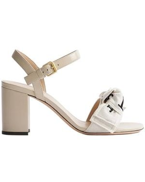 Dior J'A Heeled Sandal - White