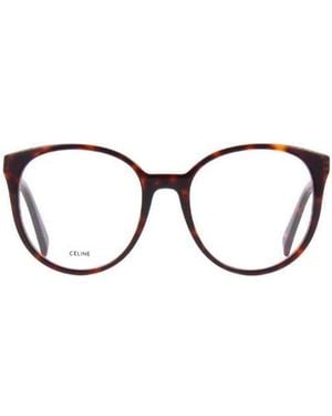 Celine Tortoiseshell-Effect Glasses - Metallic