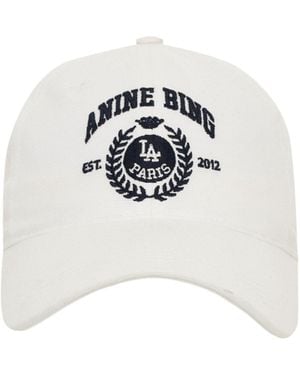 Anine Bing Low-Key Minimalist Baseball Cap - White