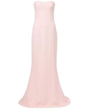 Safiyaa Trumpet Crêpe Gown - Pink